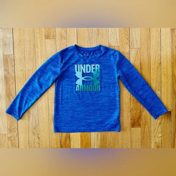 Zara & Under Armour Blue Long-Sleeved T-Shirts size 7 - Picture 6 of 9